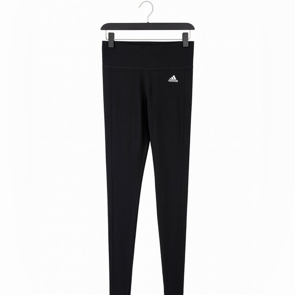 Adidas Women’s Size Small Black Climalite Leggings With Side Stripes. #Athletic - Picture 1 of 2